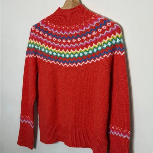 BODEN CASHMERE FAIR ISLE SWEATER US 4 - Picture 4 of 7